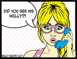 Wowza Comic Tee Pink