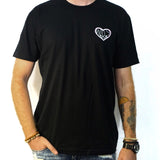 Boards Not Hearts Black Tee