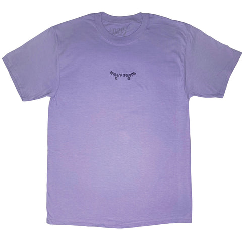 Calligram Embroidery Tee Lavender
