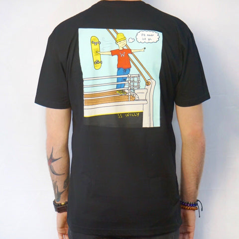 Never Let Go Tee Black