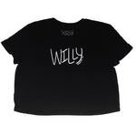 Script Logo B&W Crop Tee