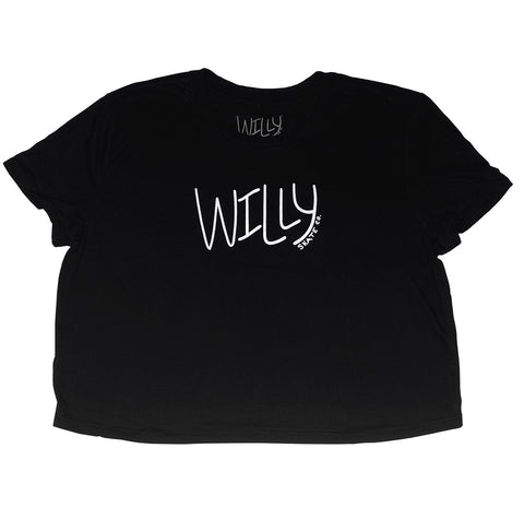 Script Logo B&W Crop Tee