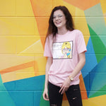 Wowza Comic Tee Pink