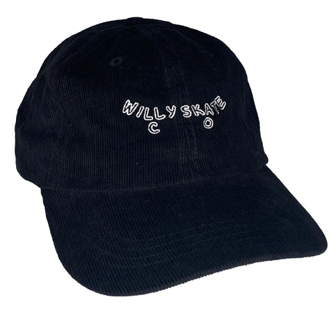 Black Corduroy Calligram Hat