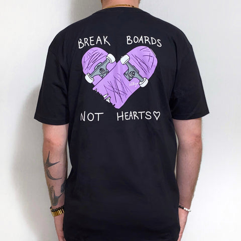 Boards Not Hearts Lilac Tee
