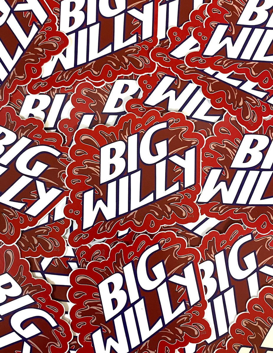 Big Willy Sticker – Willy Skate Co.