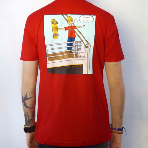 Never Let Go Tee Red